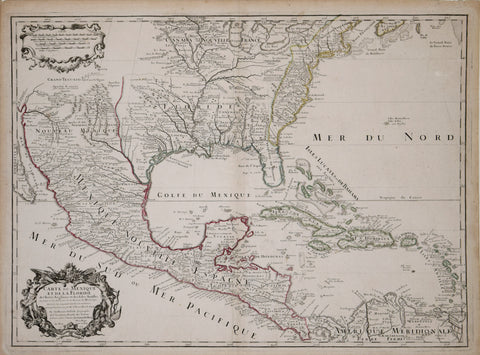 Guillaume de L’Isle (1675-1726), Carte du Mexique et de la Floride