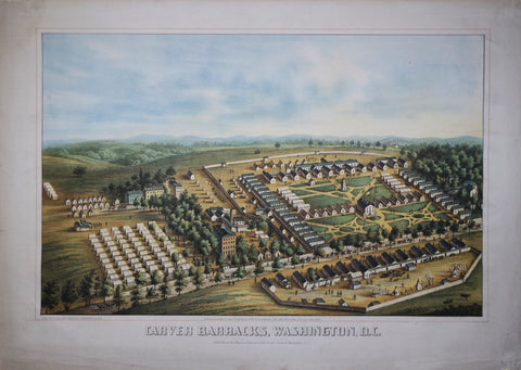 Charles Magnus (American, 1826-1900), Carver Barracks, Washington, D. C.