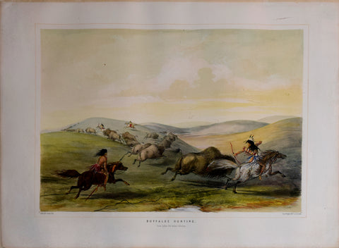 George Catlin (1796-1872), Buffaloe Hunting