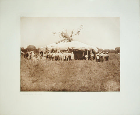 Edward S. Curtis  (1868-1952), Cheyenne Sun–Dance Lodge, Pl. 660