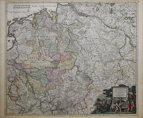 Justus Danckerts (Dutch, 1635-1701), Circulus Westphaliae...