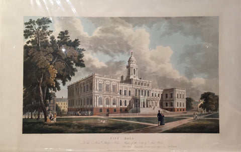 William Guy Wall (1792-1864), engraved by John Hill (1770-1850), City Hall, New York City