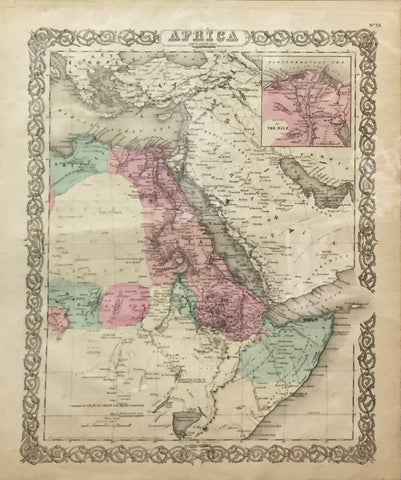 George W. Colton (American, 1827-1901) & Joseph H. Colton (American, 1800-1893), Africa, North Eastern Sheet