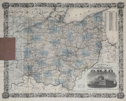 George Woolworth Colton (1827-1901), Colton's Railroad and Township Map of the State of Ohio