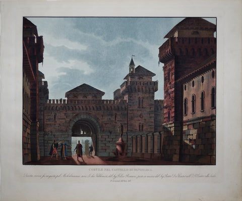 Alessandro Sanquirico (1777-1849), Cortile nel Castello