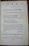 William Cowper (1731-1800), Poems by William Cowper, of the Inner Temple, Esq.