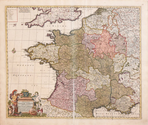 Frederick De Wit (Dutch, ca. 1630-1706), Accuratissima Galliae Tabula.. Royaume de France...