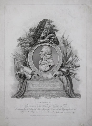 Anthony Cardon (1772–1813), Dedicated to General the Earl of Wellington. Commander in Chief..
