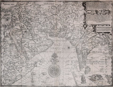 Jan Huyghen van Linschoten (Dutch, 1563-1611), Deliniantur in hac tabula, Orae maritimae Abexiae