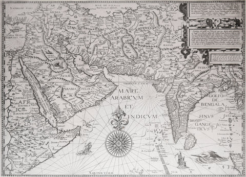 Jan Huyghen van Linschoten (Dutch, 1563-1611), Deliniantur in hac tabula....