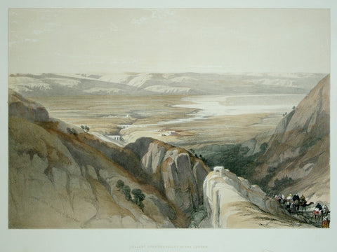 David Roberts (1796-1864), Descent Upon the Valley of the Jordan