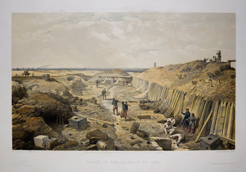 William Simpson (1823-1899), Illustrator, Ditch of the Bastion du Mat