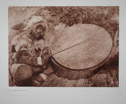 Edward S. Curtis (1868-1953), The Drummer–Nunivak Pl 692