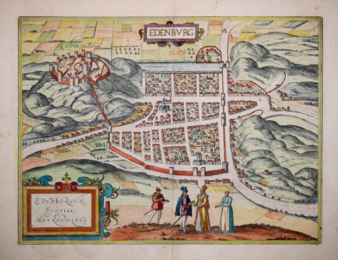 Georg Braun (1541-1622) & Franz Hogenberg (c.1538-1590), Edenburg