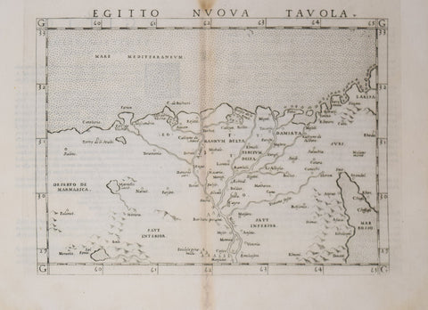 Girolamo Ruscelli (Italian, ca. 1504-1566), Egitto Nuova Tavola