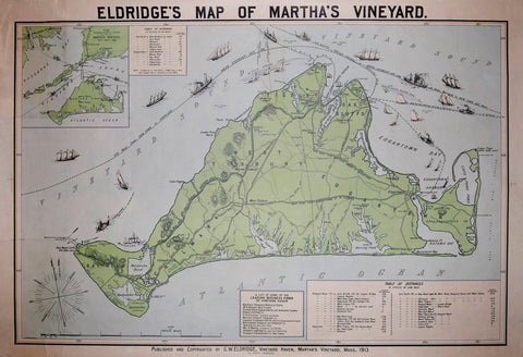 George W. Eldridge (1845-1914), Eldridge's Map of Martha's Vineyard