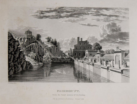 George Lehman (c. 1803-1870) & Cephas G. Childs (1793-1871), Fairmount Waterworks from the Forebay