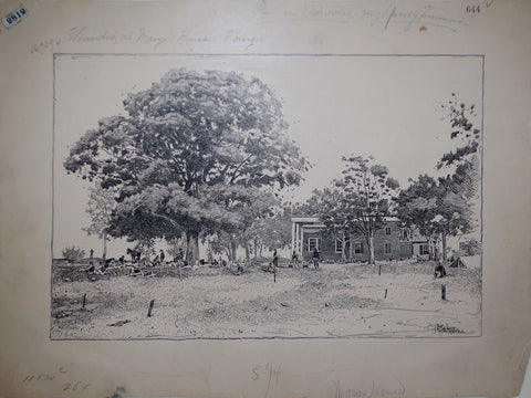 Isaac Walton Taber (1857-1933), Federal Wounded on the Grounds of Marye House Fredericksburg, VA