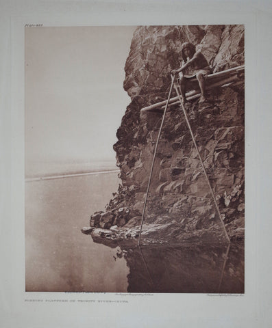 Edward S. Curtis (1868-1953), Fishing Platform on Trinity River—Hupa Pl 465