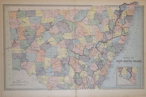 Andrew Garran (1825-1901), editor, General Map of New South Wales