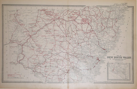 Andrew Garran (1825-1901), editor, Map of New South Wales