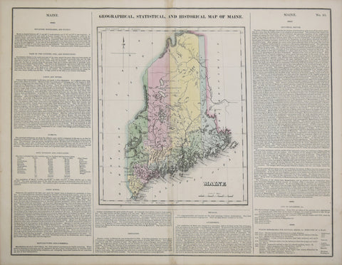 Henry C. Carey (1793-1879) & Isaac Lea (1792-1886), Geographical, Statistical and Historical Map of Maine