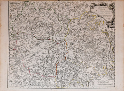 Robert De Vaugondy (French, 1723-1786), Gouvernemens Generaux de la Marche, Du Limosin et de L’Auvergne