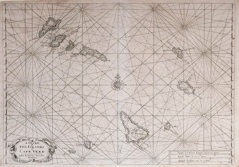 George Grierson (c. 1678-1753), A Chart of the Islands of Cape Verd