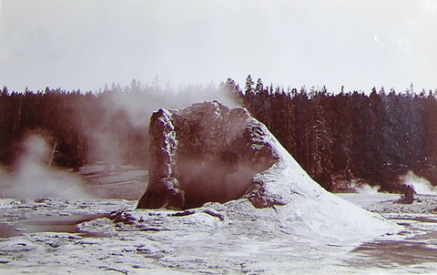 Frank Jay Haynes (1853-1921), Cone of Giant Geyser