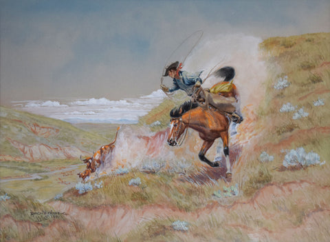Byron Wolfe (1904-1973), High Country Calf Crop