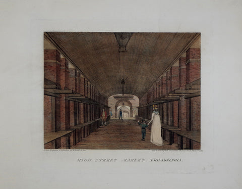 William Birch (1755-1834), High Street, Market, Philadelphia