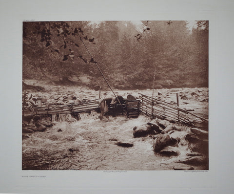 Edward S. Curtis (1868-1953), Hupa Trout-Trap Pl 439