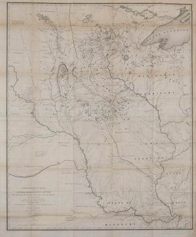 J.N. Nicollet and William H. Emory, Hydrographical Basin of the Mississippi River from Astronomical and Barometrical Observations…