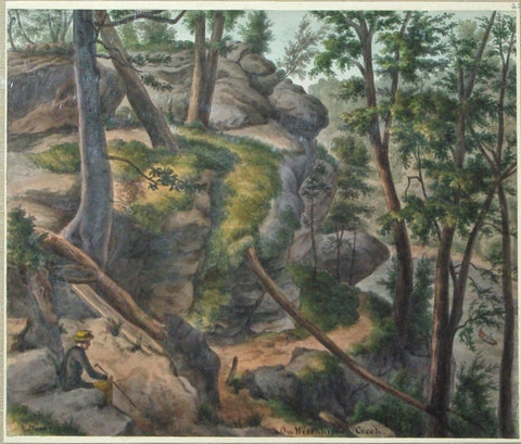 August Köllner (active 1838–72), On Wissahickon Creek. 1877
