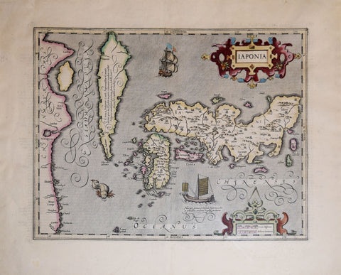 Gerard Mercator (1512 – 1594) & Henricus Hondius (1597-1651), Iaponia