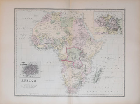 Wm. M. Bradley & Co., Africa, with inset map of: Island of St. Helena
