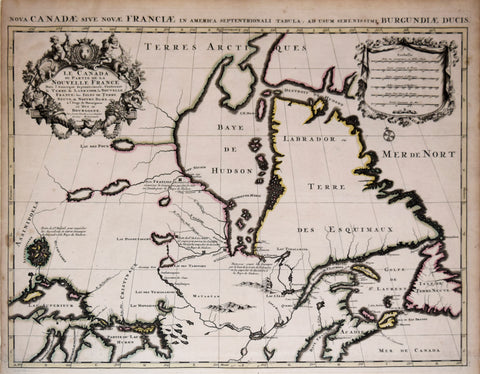 Alexis-Hubert Jaillot, (French, 1632-1712), Le Canada ou Partie de la Nouvelle France…