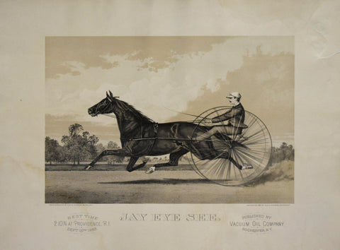 Clay and Richmond, printers, Jay Eye See. Best Time 2.10 3/4 at Providence RI, September 15, 1883
