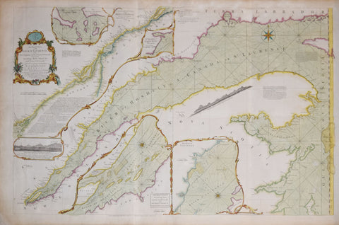 Thomas Jeffereys (c. 1710-1771), An Exact Chart of the River St. Laurence..River to Quebec