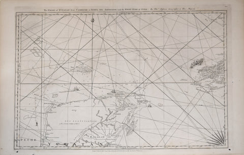 Thomas Jefferys (British, 1719-1771), The Coast of Yucatan from Campeche to Bahia del Ascension with the West End of Cuba