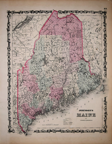 Alvin Jewett Johnson (1827-1884), Johnson’s Maine