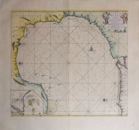 Johannis van Keulen (1654-1715), Pas Kaart can de Golff van Mexico