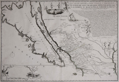 Nicolas De Fer (1646-1720), La Californie ou Nouvelle Caroline