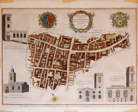 William Maitland (c.1693–1757), Langborn Ward and Candlewick Ward with their Divisions into Parishes According to a New Survey