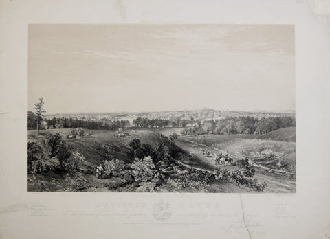 J. B. Bachelder, Lewiston Maine, from the Residence of Isaac Haskell (Prospect Hill)