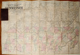 James T. Lloyd and Charles A. Reeves, Lloyd's official map of the State of Tennessee, 1863