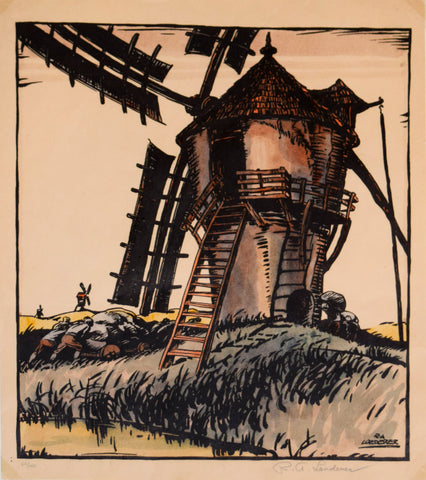 R.A. Loederer (Austrian/American, b. 1894), Windmill