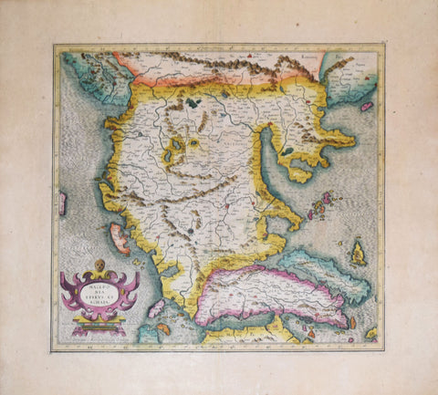 Gerard Mercator (Flemish, 1512-1594), Macedonia Epirus et Achaia