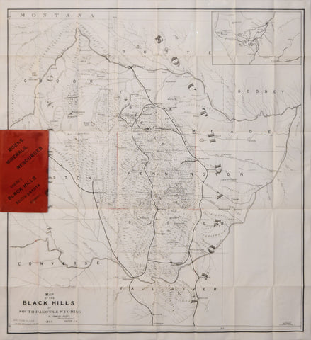 Samuel Scott, Map of Black Hills of South Dakota and Wyoming