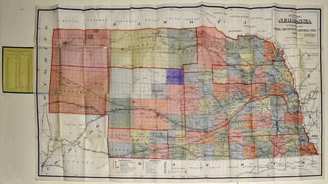 F. Hirschfield, Civil Engineer, Map of Nebraska Published by the State Journal Co., Lincoln, Neb.